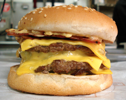 burger, mættet fedt